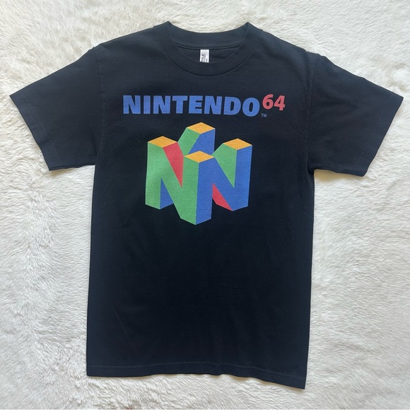 Alstyle N64 Nintendo 64Classic Activewear Cotton Graphic Tee Shirt - Picture 1 of 6